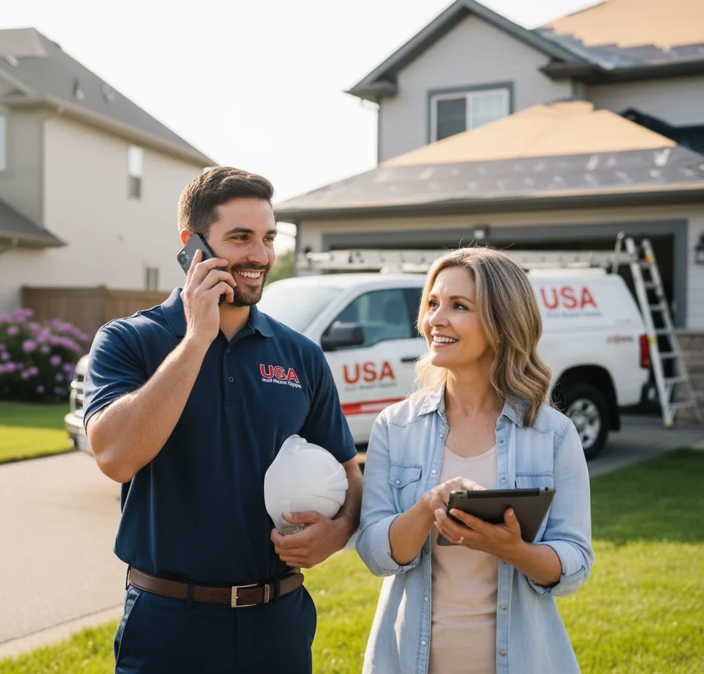 USA Roof Repair Experts customer support in Tiffin